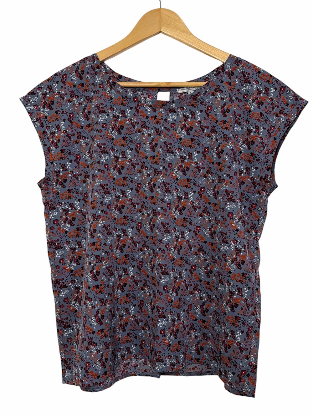 Abercrombie & Fitch Floral Cap Sleeve Blouse Women’s Large
